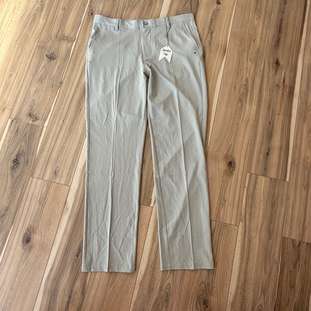 1764 Golf Birdie Pants Mens 36x32 Light‎ Gray Stretch Performance Golf Casual